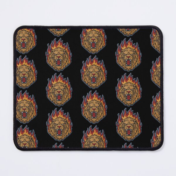 Item preview, Lion Fire Head Patch Embroidery Fabric Stitched Patch designed and sold by HappyPatchClub.