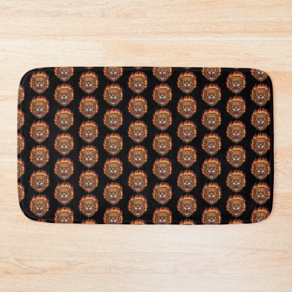 Item preview, Lion Fire Head Patch Embroidery Fabric Stitched Patch designed and sold by HappyPatchClub.