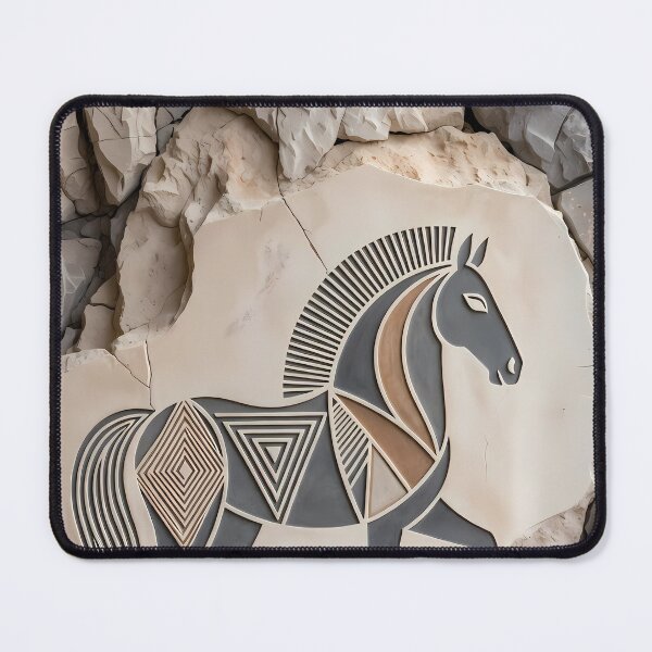 Item preview, Horse Theme Rock Wall Mural (image size 7840x11680) designed and sold by Digital-Davinci.