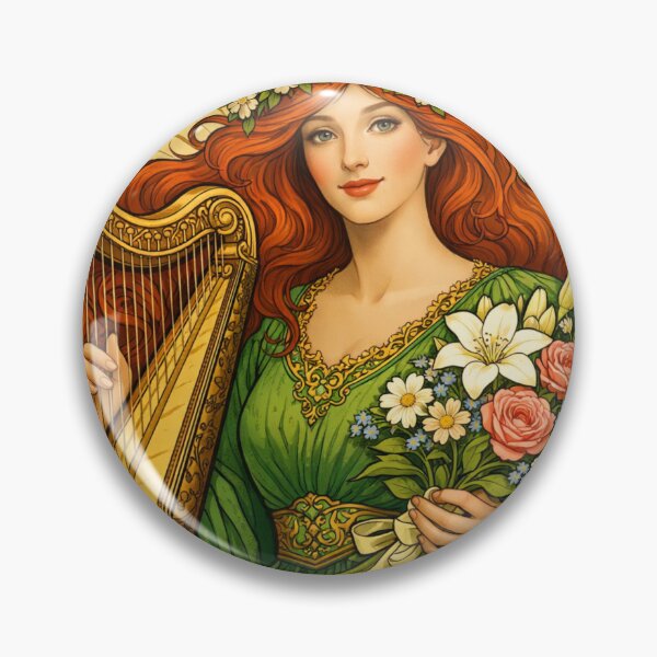 Item preview, Spring goddess with harp designed and sold by Sigtrix.