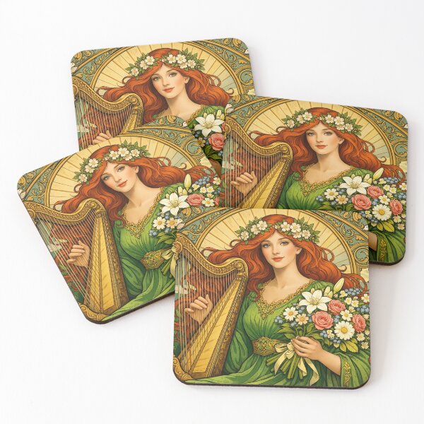 Item preview, Spring goddess with harp designed and sold by Sigtrix.