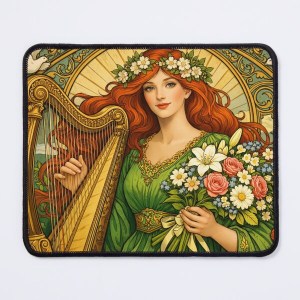 Item preview, Spring goddess with harp designed and sold by Sigtrix.