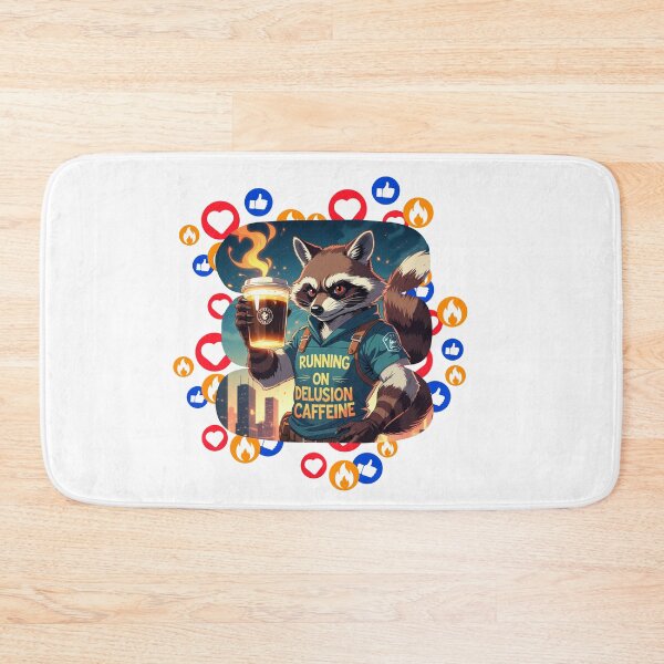 Item preview, Running on Delusion & Caffeine designed and sold by SloganSauce.