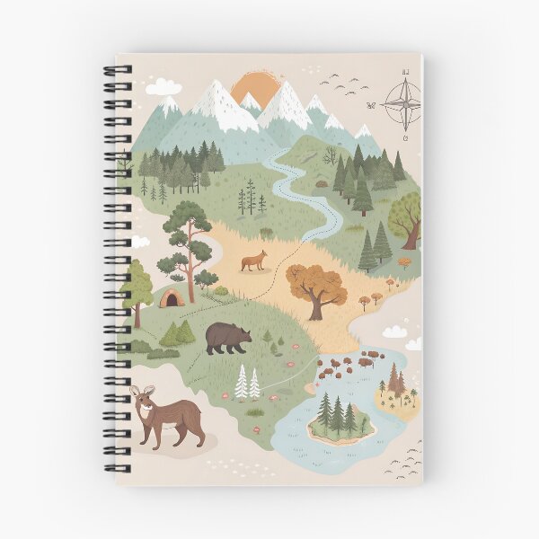 Item preview, Explorer’s Wildlife Map designed and sold by Bionson Art.