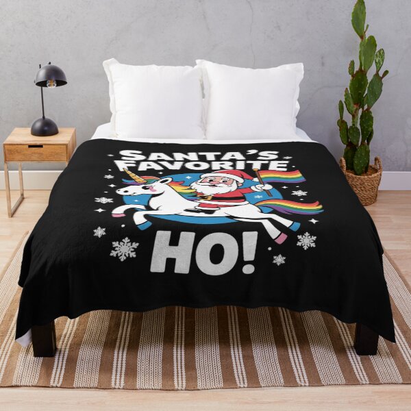 Item preview, Gay Santa Riding Unicorn Favorite Ho Funny LGBT Christmas designed and sold by trinfhri.