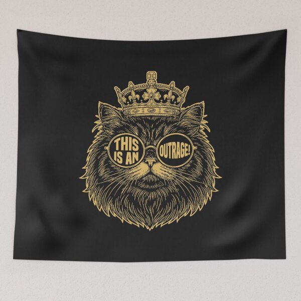 Item preview, This is an Outrage Funny Princess Cat Donut Gold Womens Mens  designed and sold by ArleneRowe.
