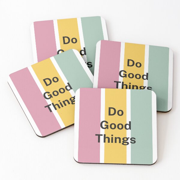 Item preview, Minimalist Pastel Palette Do Good Things Positive Quote designed and sold by affirzone.