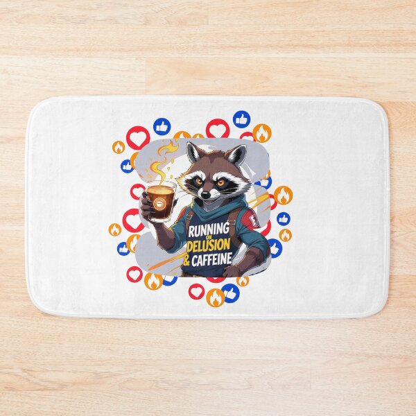 Item preview, Running on Delusion & Caffeine delusion humor designed and sold by SloganSauce.