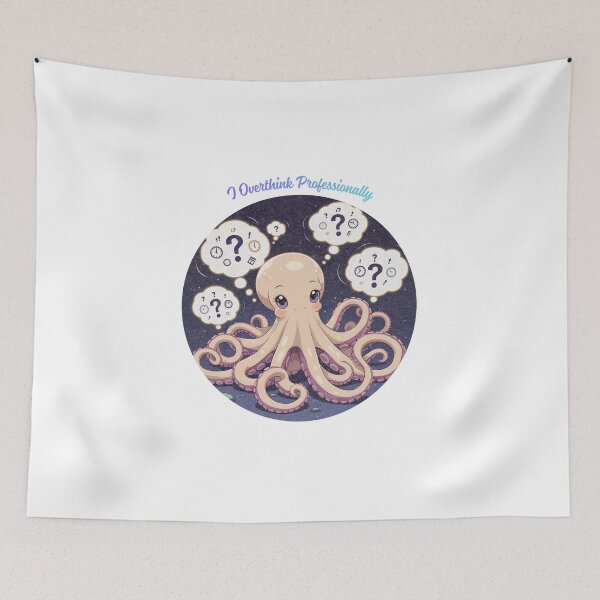 Item preview, I Overthink Professionally designed and sold by SloganSauce.