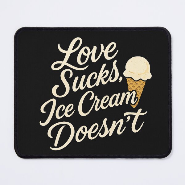 Item preview, anti valentine text art with ice-creamvector designed and sold by Mudikeys.