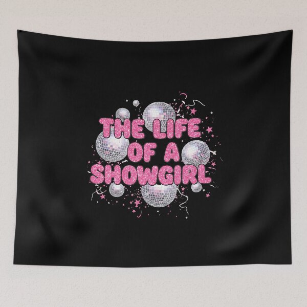 Item preview, The Life of a Showgirl - Pink Glitter Disco Ball Party Art designed and sold by Latikshop.