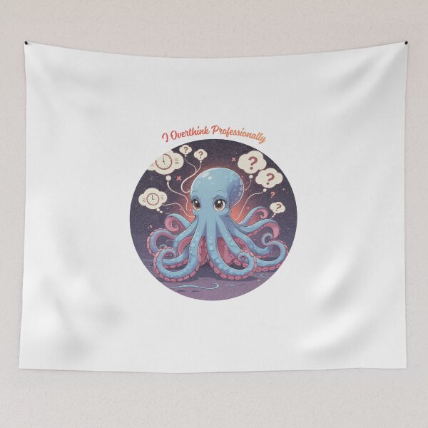 Item preview, I Overthink Professionally streetwear graphic designed and sold by SloganSauce.