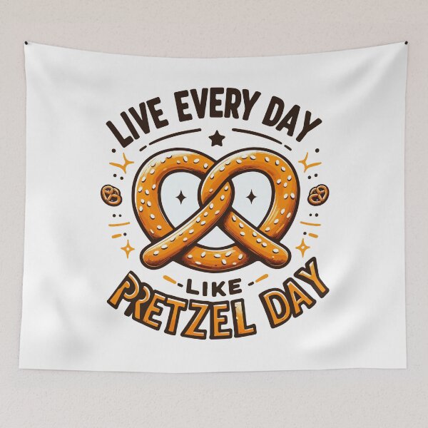 Item preview, Live Every Day Like Pretzel Day designed and sold by Retr0Tshirts.