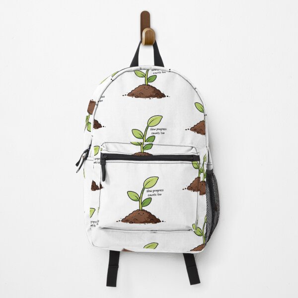 Item preview, Slow Progress Is Still Progress – Cute Growing Plant Quote designed and sold by auraRM studio.