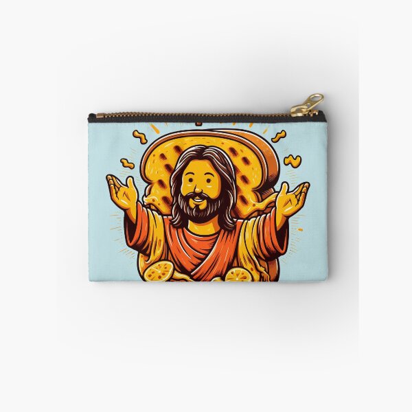 Item preview, Grilled Cheesus Funny Religious Meme Sticker designed and sold by Retr0Tshirts.