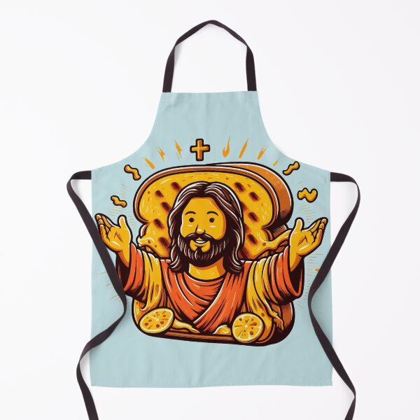 Item preview, Grilled Cheesus Funny Religious Meme Sticker designed and sold by Retr0Tshirts.