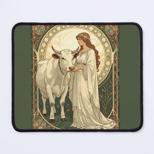 Item preview, Saint Brigid of Ireland With White Cow designed and sold by taiche.