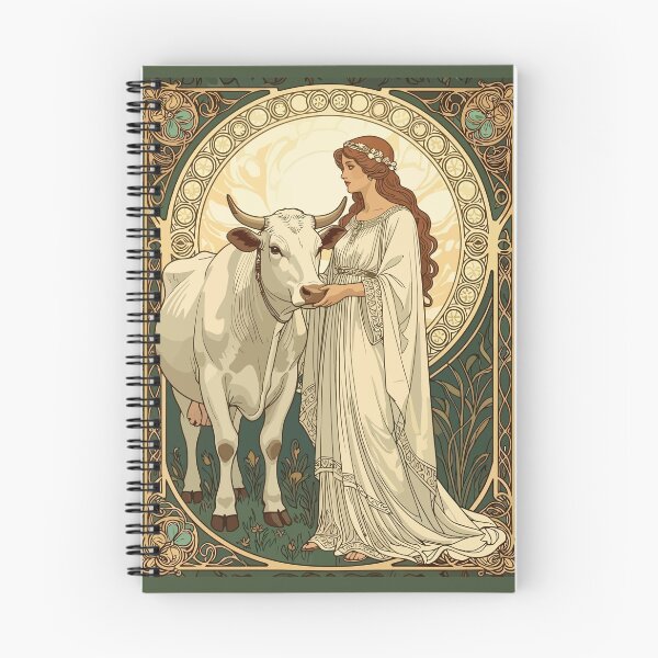 Item preview, Saint Brigid of Ireland With White Cow designed and sold by taiche.