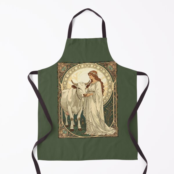Item preview, Saint Brigid of Ireland With White Cow designed and sold by taiche.