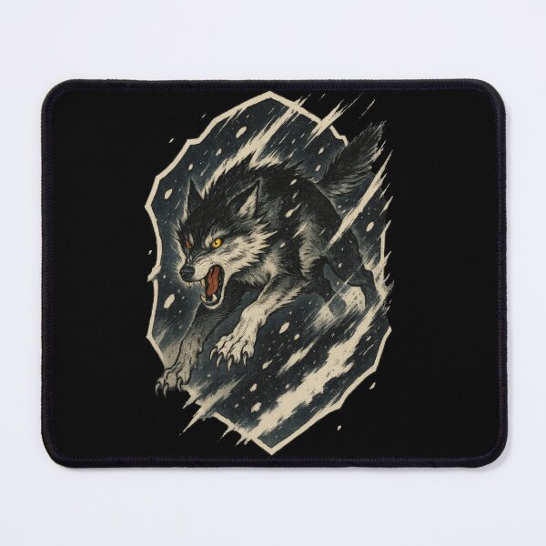 Item preview, Blizzard Wolf Charging Forward designed and sold by EdvvinStudios.