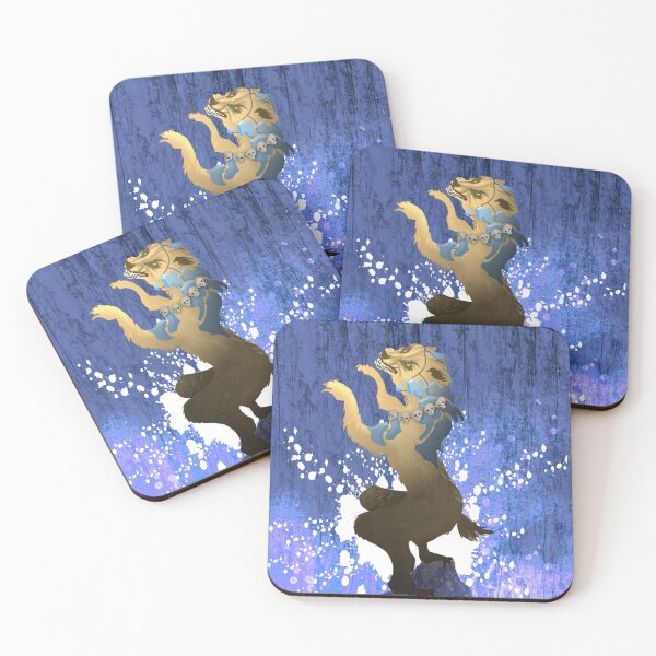 Item preview, Xolotl  the Aztec god on Blue  designed and sold by Digital Attic 95.
