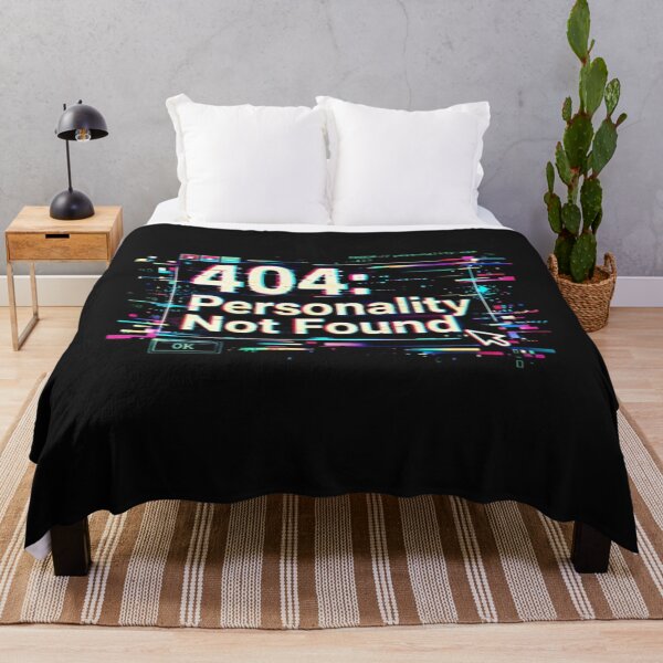 Artikelvorschau, 404 Persönlichkeit nicht gefunden – Glitch Tech Meme T-Shirt entworfen und verkauft von Deenx35.