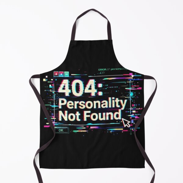 Artikelvorschau, 404 Persönlichkeit nicht gefunden – Glitch Tech Meme T-Shirt entworfen und verkauft von Deenx35.