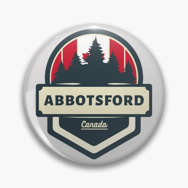 Item preview, Abbotsford Canada | Retro Vintage Travel Badge designed and sold by World Designs.