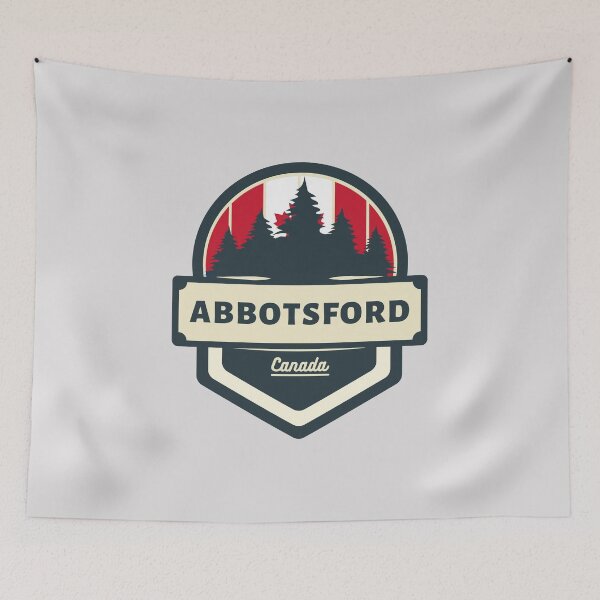 Item preview, Abbotsford Canada | Retro Vintage Travel Badge designed and sold by World Designs.