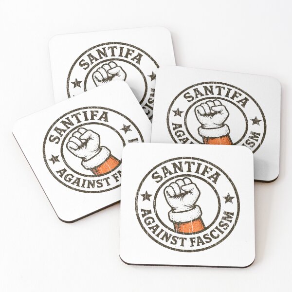 Item preview, Santifa Raised Fist Anti Fascism Emblem designed and sold by Bruceiee495.