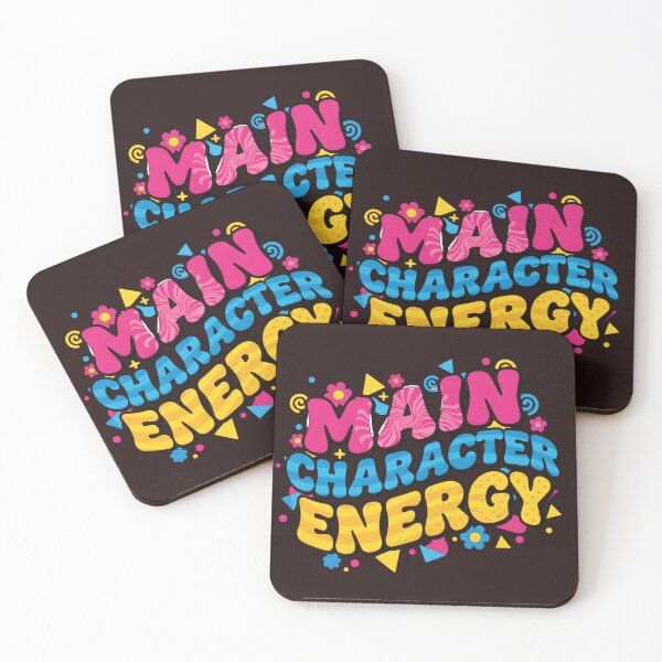 Item preview, Main Character Energy - Retro 90s Y2K Aesthetic Typography designed and sold by Latikshop.
