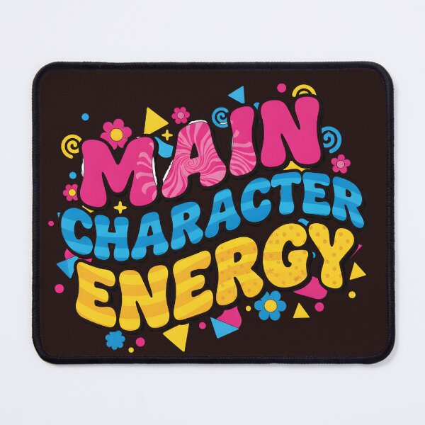 Item preview, Main Character Energy - Retro 90s Y2K Aesthetic Typography designed and sold by Latikshop.
