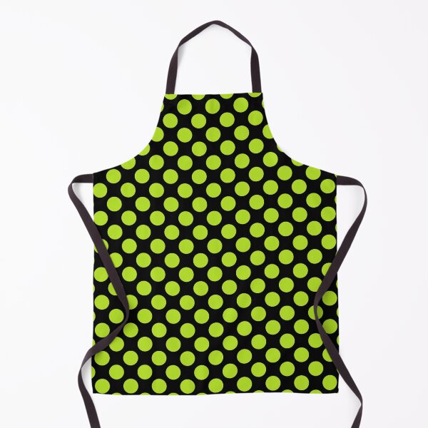Item preview, Neon Lime Green Large Polka dot on Black  designed and sold by POLKAIWERX.