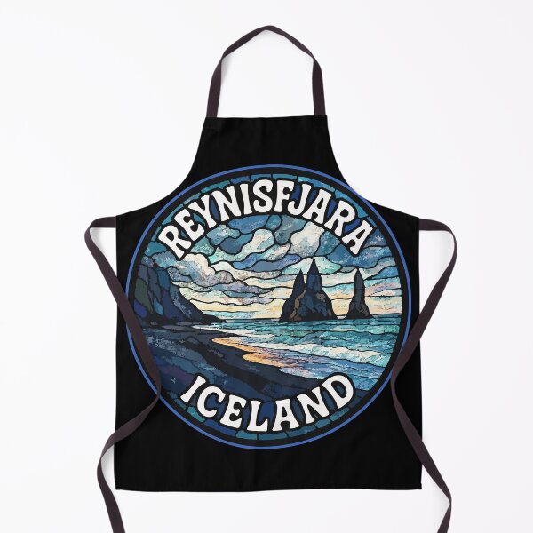 Item preview, Reynisfjara Beach Iceland Stained Glass Travel designed and sold by TomFrontierArt.
