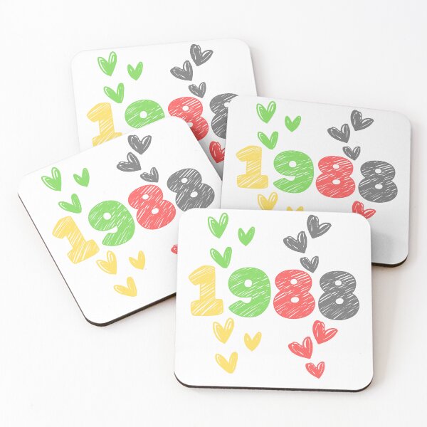 Item preview, Born in 1988 – Vintage Birthday Design designed and sold by lahmar-abbou.