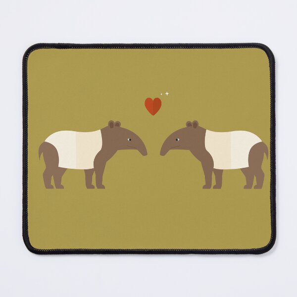 Item preview, Tapirs in love on green designed and sold by reneesillus.