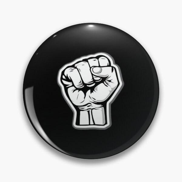 Item preview, Bold Clenched Fist Symbol – Black & White Art of Resistance, Strength, Unity, Activism & Power designed and sold by Bright Nest Studio.