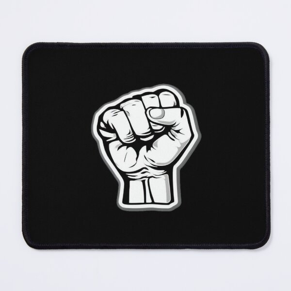 Item preview, Bold Clenched Fist Symbol – Black & White Art of Resistance, Strength, Unity, Activism & Power designed and sold by Bright Nest Studio.