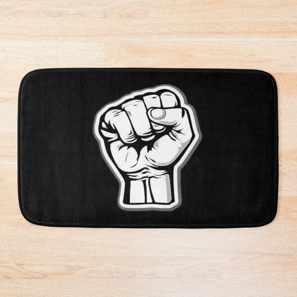 Item preview, Bold Clenched Fist Symbol – Black & White Art of Resistance, Strength, Unity, Activism & Power designed and sold by Bright Nest Studio.