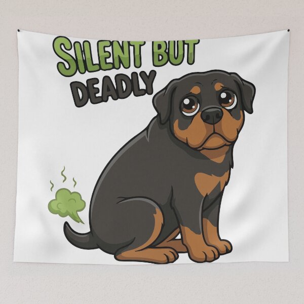 Item preview, Beware Dangerous Farts Funny Rottie designed and sold by Petzzz.