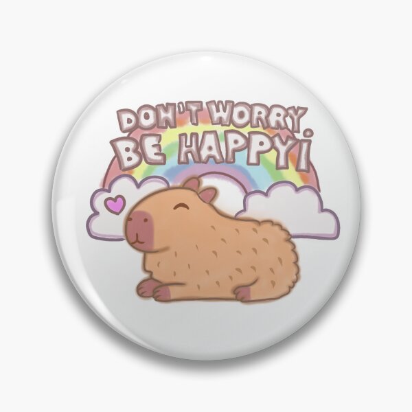 Item preview, Capybara don't worry be happy  designed and sold by jdesignforyou.