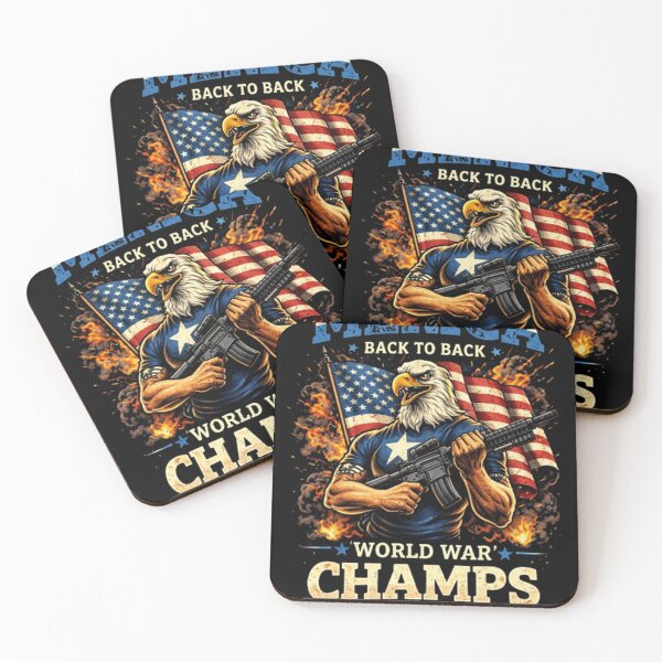 Item preview, Merica Back to Back – Patriotic Eagle Graphic T-Shirt designed and sold by Deenx35.