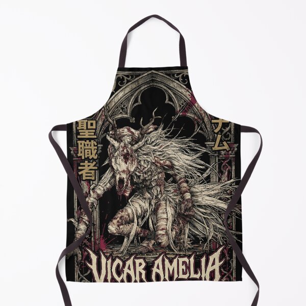Item preview, Amelia Vicar Cleric Beast Transformation Moonlight Cathedral Gothic Horror Fan Art Portrait designed and sold by Senpaiwaves.