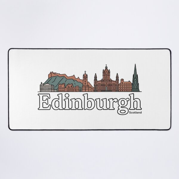 Item preview, Edinburgh Skyline Sticker | Minimal Line Art Scotland Travel Design designed and sold by Timeless Design.