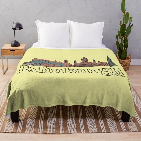 Item preview, Edinburgh Skyline Sticker | Minimal Line Art Scotland Travel Design designed and sold by Timeless Design.