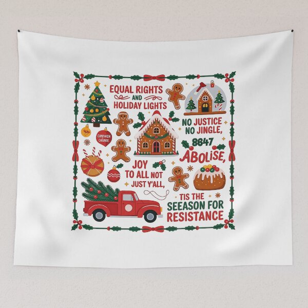 Item preview, Christmas Protest Equality And Justice Message designed and sold by Bruceiee495.