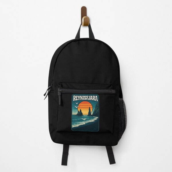 Item preview, Reynisfjara Beach Iceland Retro Travel designed and sold by TomFrontierArt.