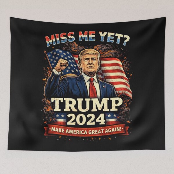 Item preview, Miss Me Yet? Trump 2024 – Patriotic Political T-Shirt designed and sold by Deenx35.