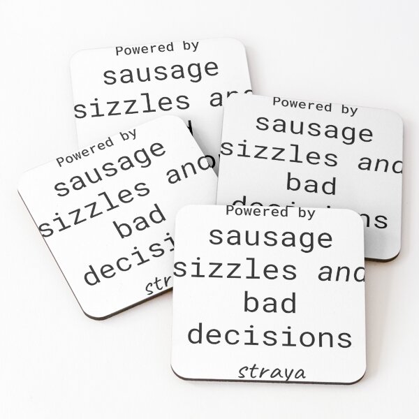 Item preview, Powered by Sausage sizzles and bad decisions designed and sold by drkhrse.