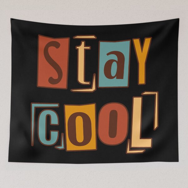 Item preview, Retro Stay Cool Typography designed and sold by Khadigadesings.